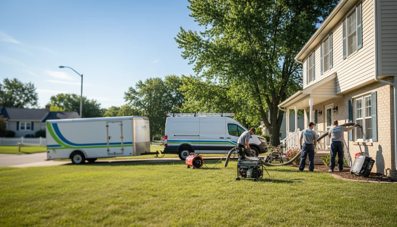 Flooded Basement Restoration And Cleanup With Repair in Runnells, IA near me